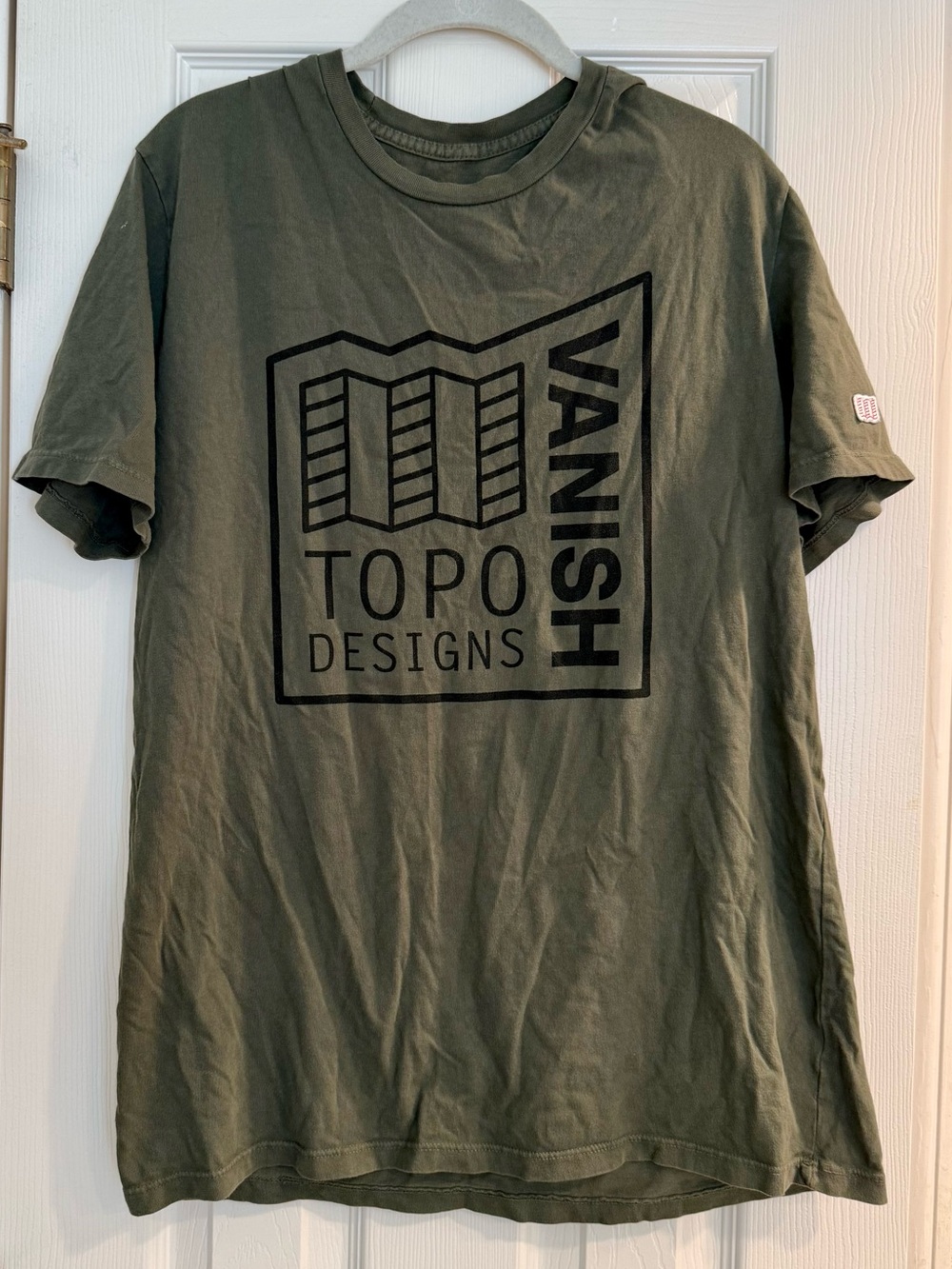 Topo Designs Vanish Logo Tee - Olive